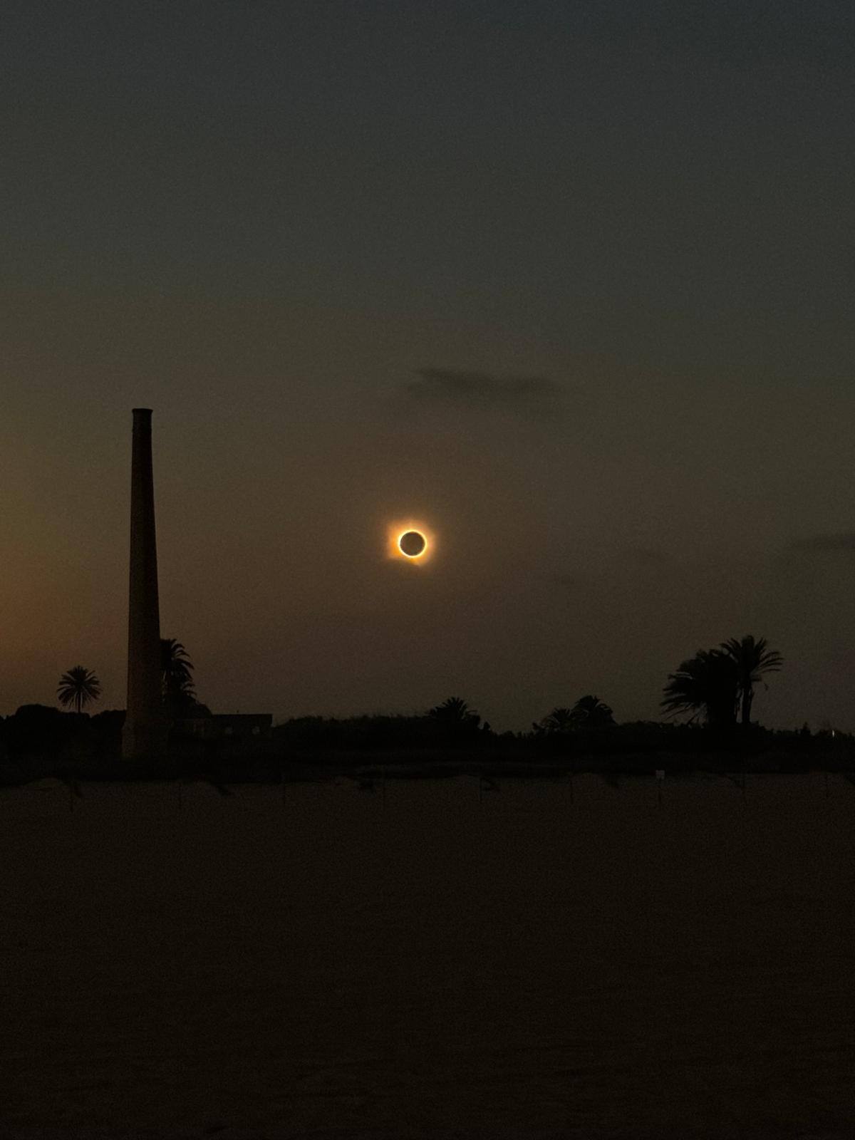 Fotografía del eclipse total hecha por Fran